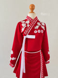 Hanbok moderno floreado