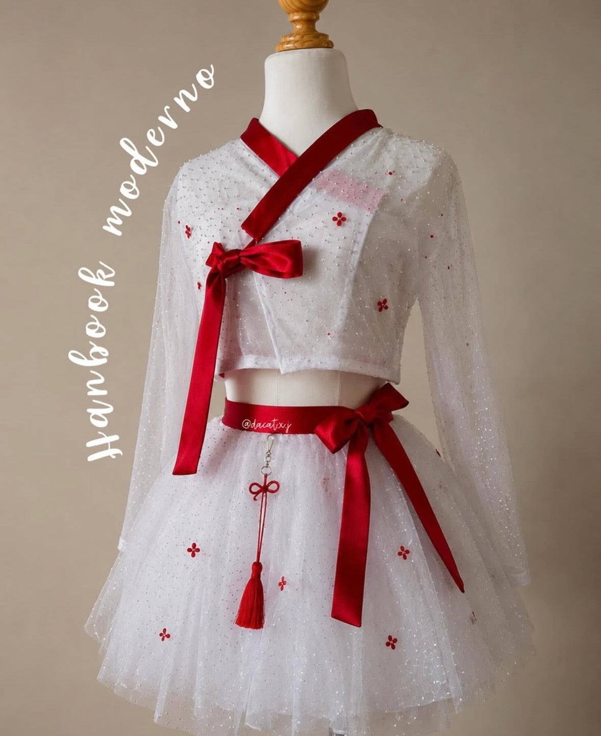 Hanbok de pedreria